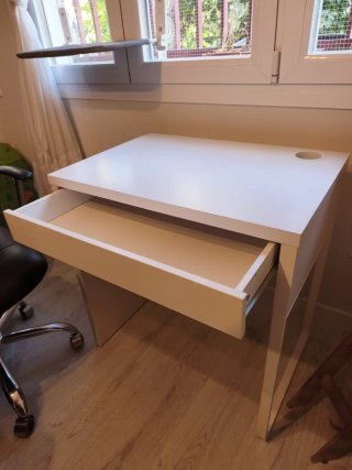 Escritorio, blanco, 73x50 cm