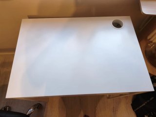 Escritorio, blanco, 73x50 cm