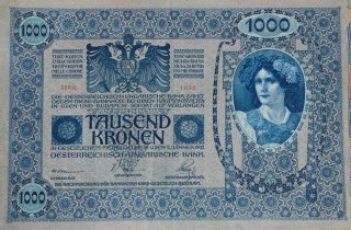 Billete 1000 Coronas Austro-Húngaro 1902