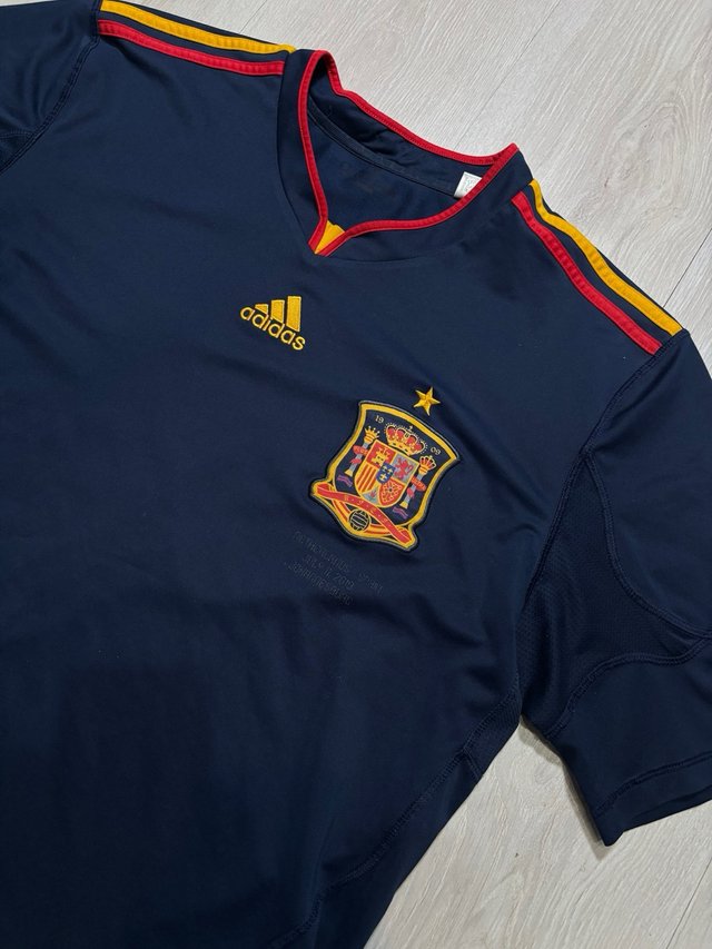 Camiseta España 2010 Adidas Azul Marino