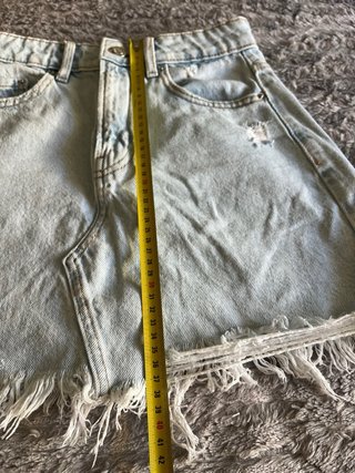Falda vaquera desgastada talla 34 Bershka denim