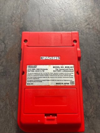 Nintendo Game Boy Pocket Roja