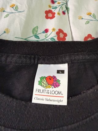 Camiseta Tarja Heavy Fruit of the Loom Negra