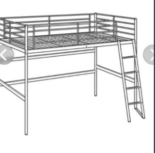 Litera 90x200cm, Blanca, Ikea