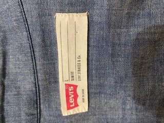 Camisa Levi's tejana azul