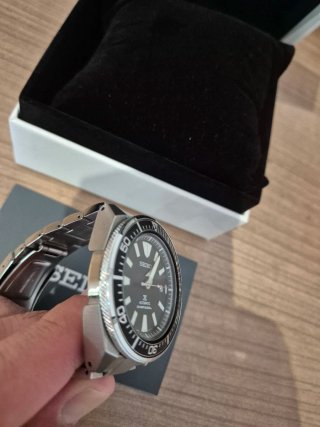 Seiko Samurai Reloj Automático Negro/Plata