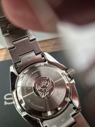 Seiko Samurai Reloj Automático Negro/Plata