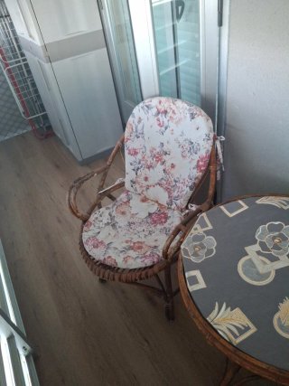 Mesa y 2 Sillas Terraza Ratán