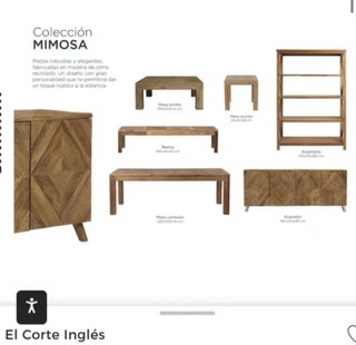 Mesa de centro Madera Olmo Mimosa El Corte Inglés