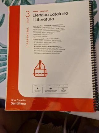 Quaderno Llengua catalana i Literatura 3 ESO Co...