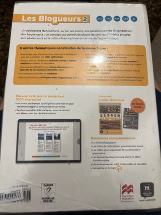 LES BLOGUEURS 2 A1.2 LIVRE (EPACK)