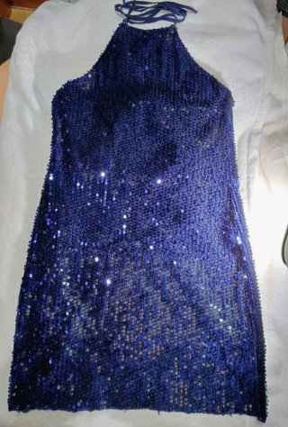 Vestido lentejuelas, Pull&Bear