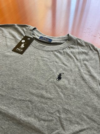 Polo Ralph Lauren Camiseta Gris XL Bordada