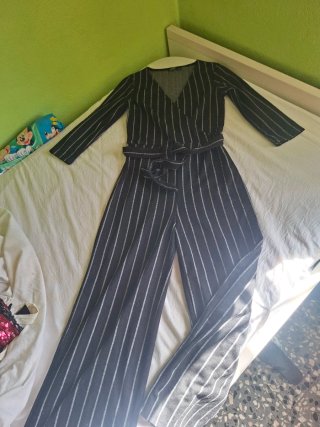 Mono rayas negro y plata