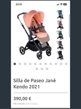 Silla de paseo Jane rosa dejo foto del precio real