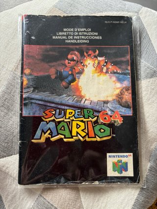 Super Mario 64 Cartucho y Manual