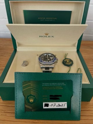 Rolex GMT-Master II Batman FULL SET