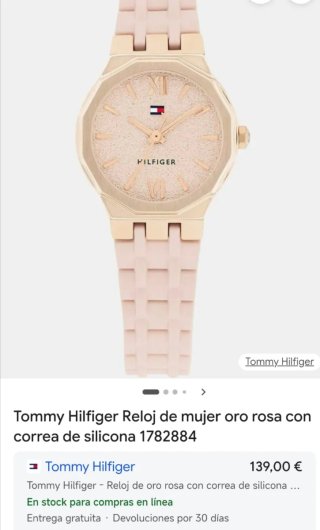 Reloj Tommy Hilfiger Mujer Oro Rosa