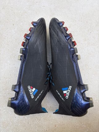 Botas Adidas Speedflow Negras y Azules