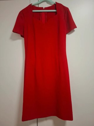 Vestido rojo escote corazón