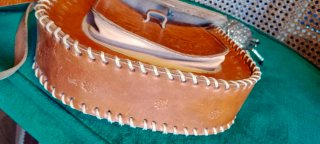 Bolso de hombro vintage de cuero