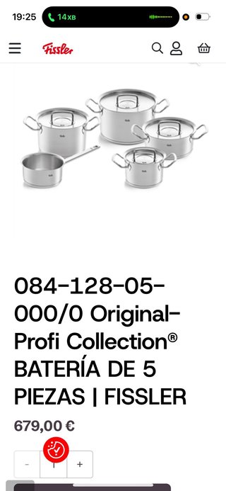 Juego 5 Cacerolas Fissler Acero Inoxidable