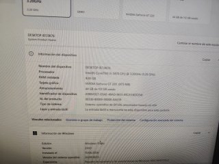 Ordenador Intel I5 8GB RAM SSD 120GB Nvidia Gt220