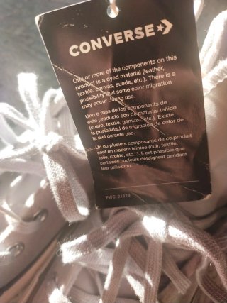 Converse gris y blanco