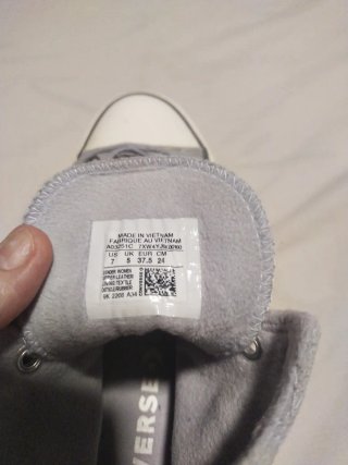 Converse gris y blanco