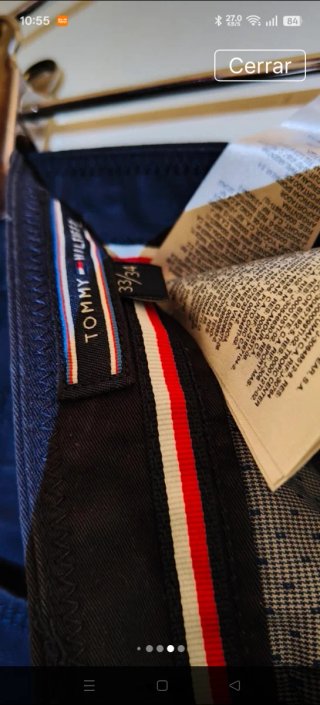 Pantalón Tommy Hilfiger Talla L Azul