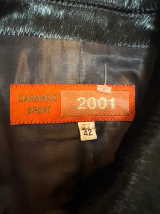 Chaqueta Piel Vacuno Negra/Marrón