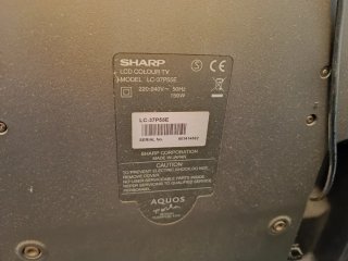 TV Sharp AQUOS Plata
