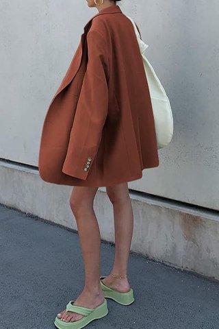Blazer Elegante Mujer Manga Larga Forro Talla M