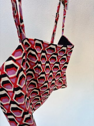 Top Zara Estampado Geométrico
