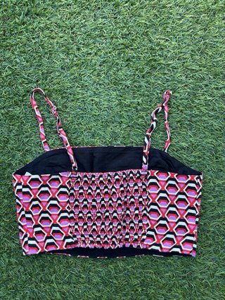 Top Zara Estampado Geométrico