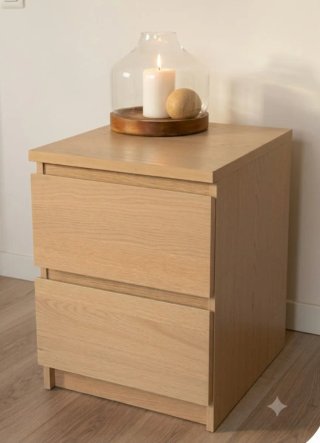 Mesita de noche IKEA madera
