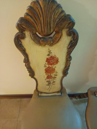 Sillas Vintage Barrocas Madera Tallada
