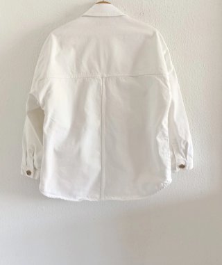 Sobrecamisa Zara vaquera blanca oversize XS/S