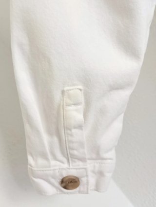 Sobrecamisa Zara vaquera blanca oversize XS/S