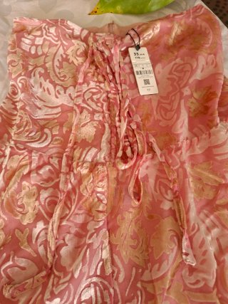 Falda Midi Jacquard Hojas Parfois Talla M