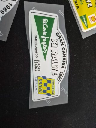 Pegatinas Rally todos los modelos