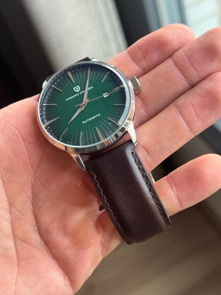 Reloj Pagani Design Automático Esfera Verde.