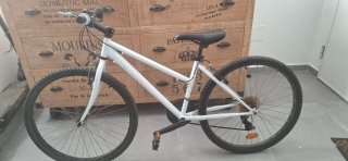 Bicicleta Blanca Mediana Usada