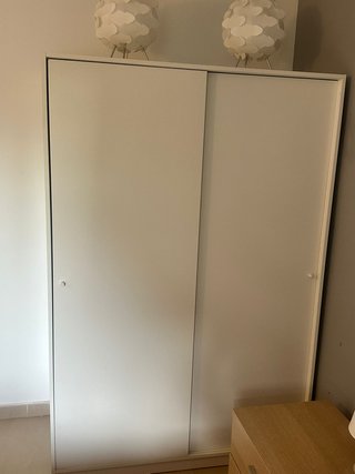 Armario blanco puertas correderas