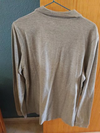 Polo manga larga Sol's gris talla L
