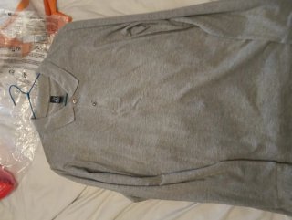Polo manga larga Sol's gris talla L