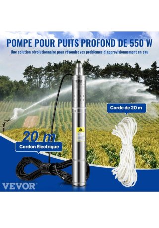 Bomba Sumergible VEVOR 35 L/min 108m