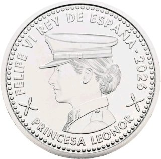 Moneda 60€ España 2026. Princesa Leonor