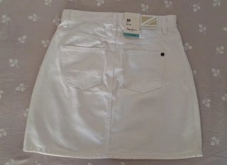 Falda vaquera Pepe Jeans blanca
