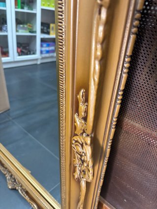 Espejo Antiguo Vintage Dorado
